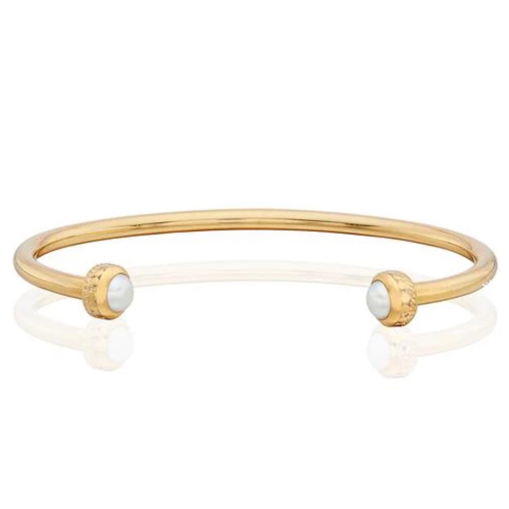 Anna Beck Smooth Open Pearl Cuff Bracelet new with pouch